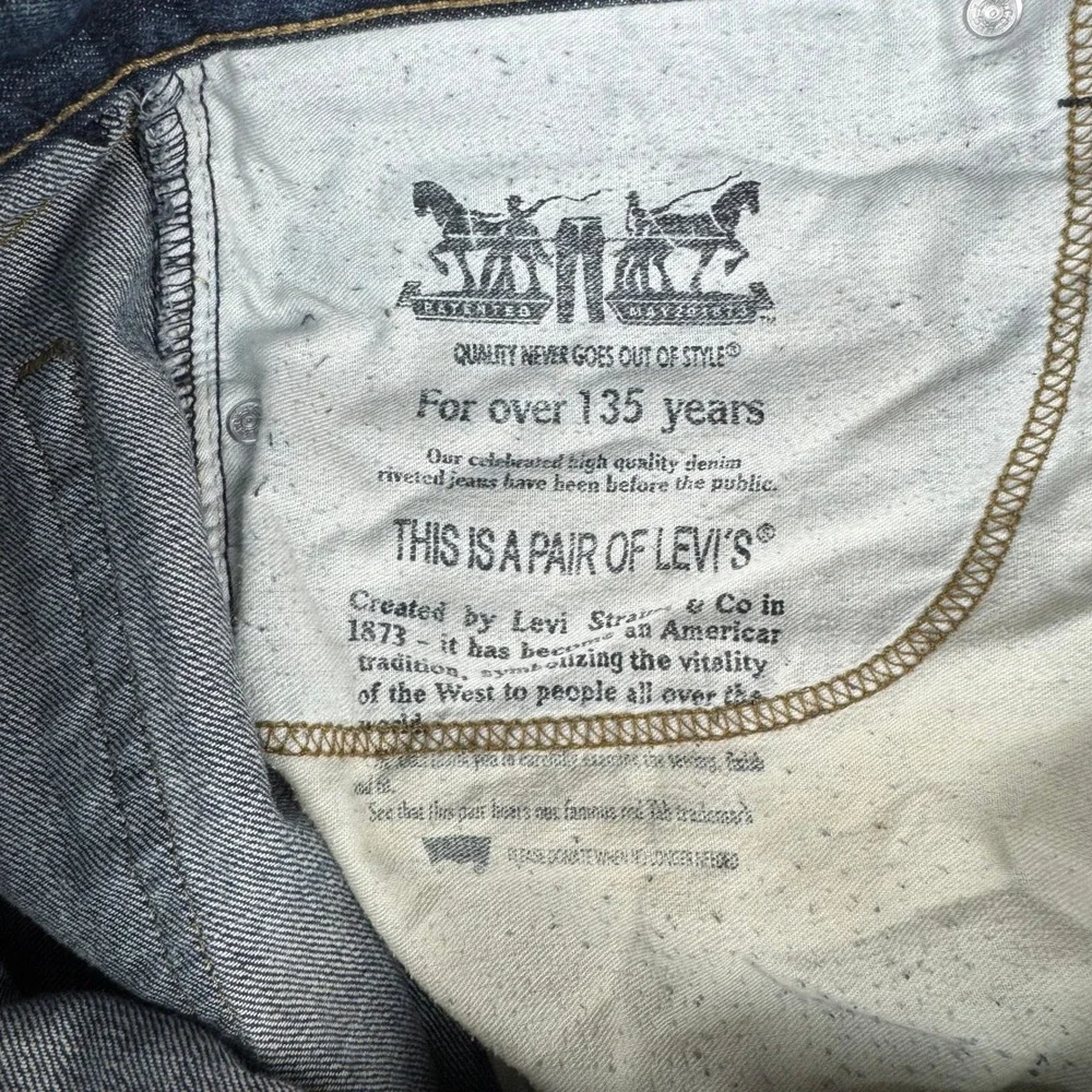Levis 559 Relaxed Straight Jeans Mens 40x30 Blue Denim Medium Wash 100%‎ Cotton